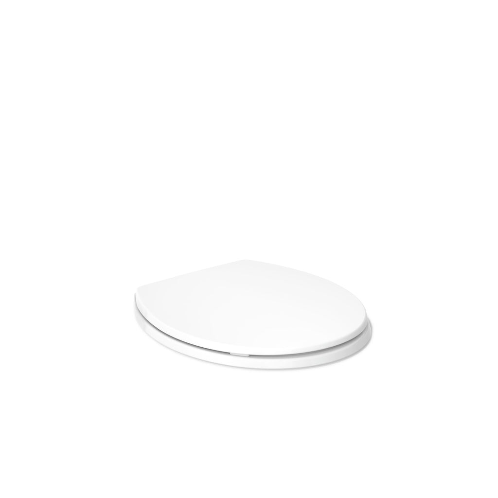 KOHLER K-4775-0 Brevia Round Toilet Seat with Quick-Release Hinges And Quick-Attach Hardware For Easy Clean, White