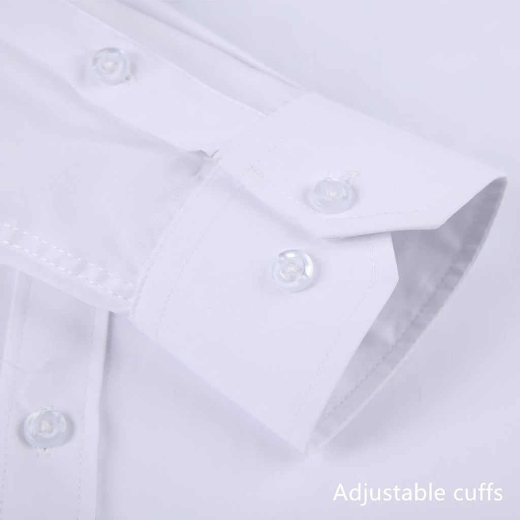 Long Sleeve Dress Shirts for Men - Regular-Fit Casual Button-Down Shirt with Pockets