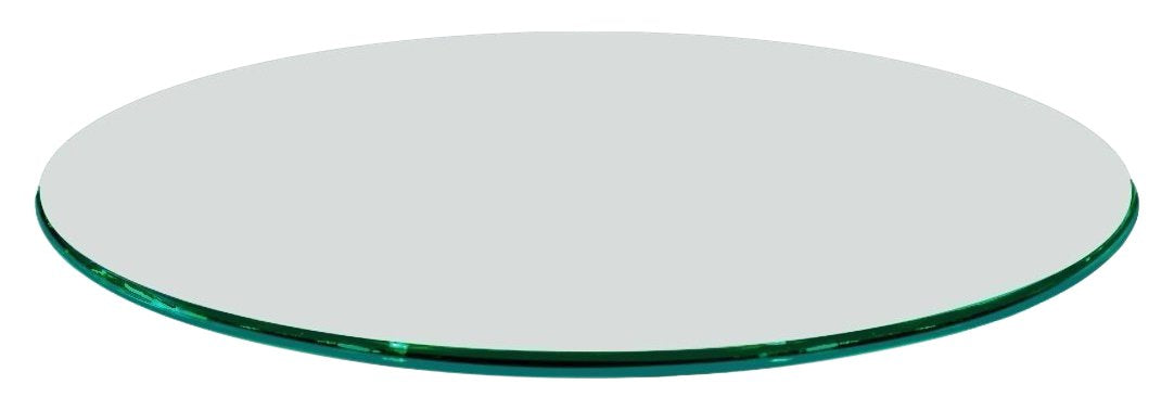 12" Inch Round Glass Table Top 1/2" Thick Tempered Beveled Edge by Fab Glass and Mirror