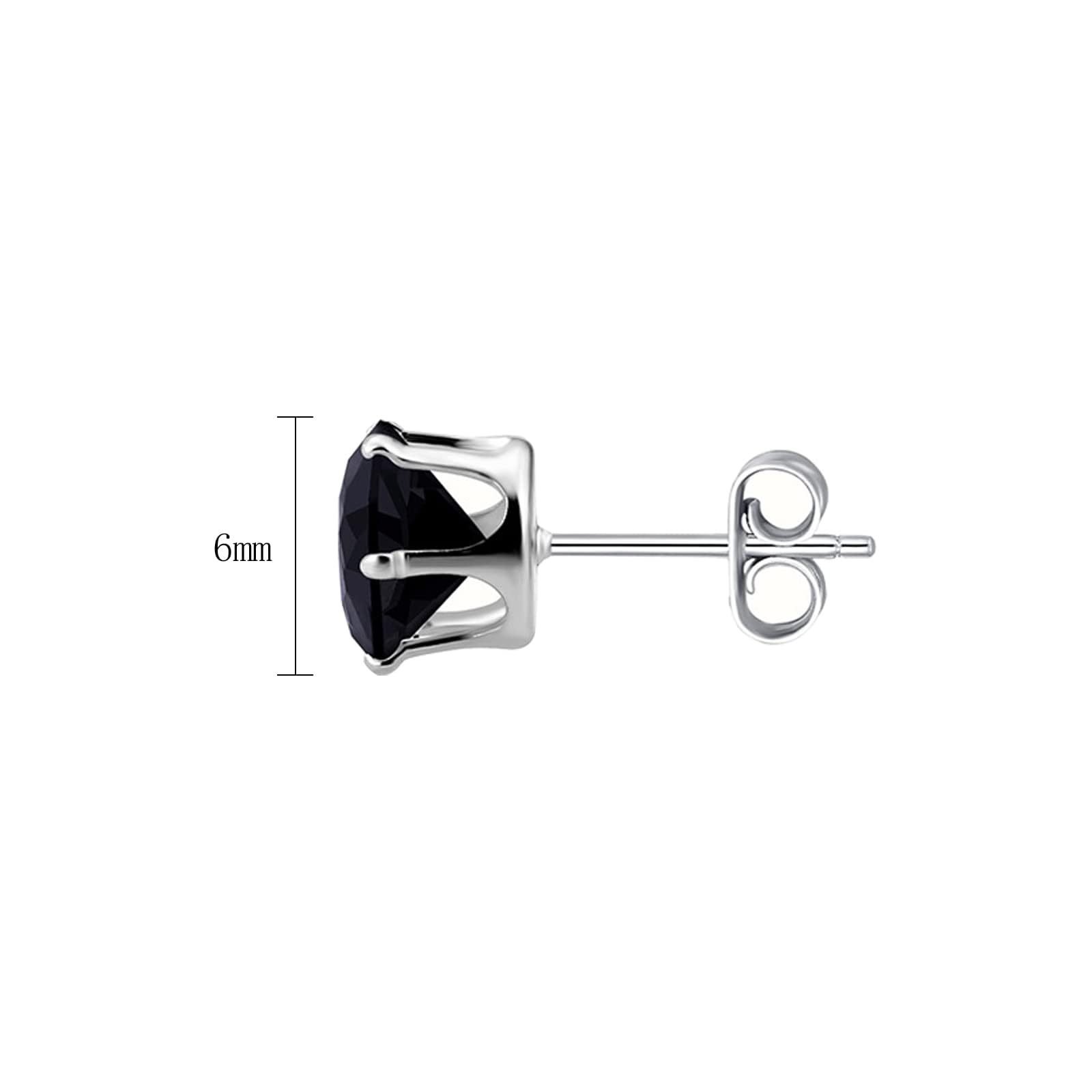 NEWITIN 12 Pairs Stainless Steel Stud Earrings for Men Hypoallergenic Earring Unisex Studs Inlaid Cubic Zirconia Men Earrings Hoop CZ Stud Earring Set for Women
