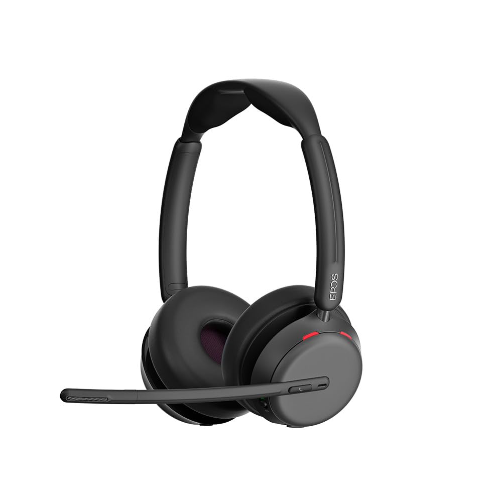 EPOS Impact 1061 ANC High-Performance Bluetooth Headset for PC - Double-Sided, Advanced Noise Cancellation, EPOS AI, Super Wideband Audio, Intuitive Controls, for Professionals in Loud Workspaces
