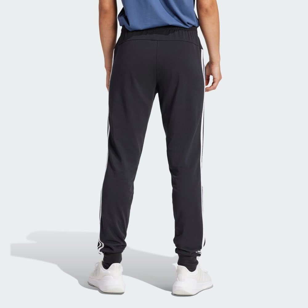 adidas Womens 3-Stripes Drawstring Sweatpants Training Casual - Black