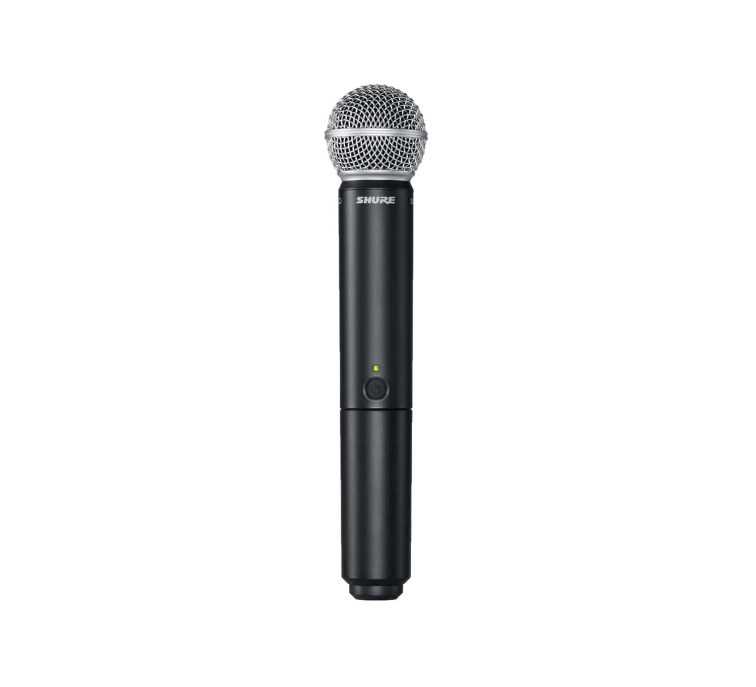Shure BLX24/SM58 Wireless Microphone System - 14-Hour Battery Life, 300 ft Range, UHF | Includes SM58 Handheld Vocal Mic, Single Channel Receiver | H9 Band (BLX24/SM58-H9)