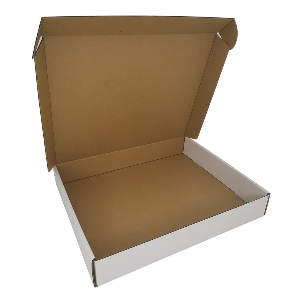 4x4x1'' Small Shipping Boxes 25 Pack, Corrugated Cardboard Mailers for Business, Black (CM441B25)