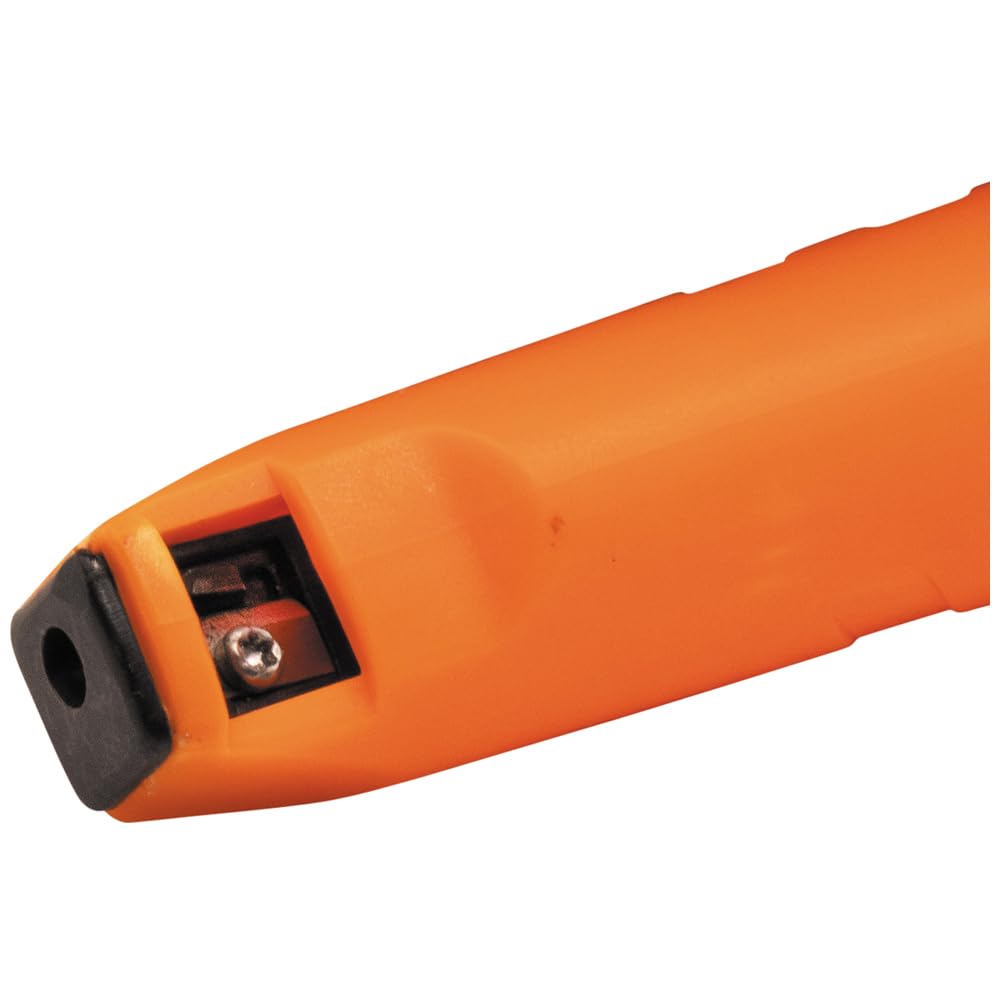 Klein Tools 86501 Skribes 2.8 mm Mechanical Carpenter Pencil with Built-In Sharpener, 4 Refills, and Deep Hole Marking for Woodworking and Construction