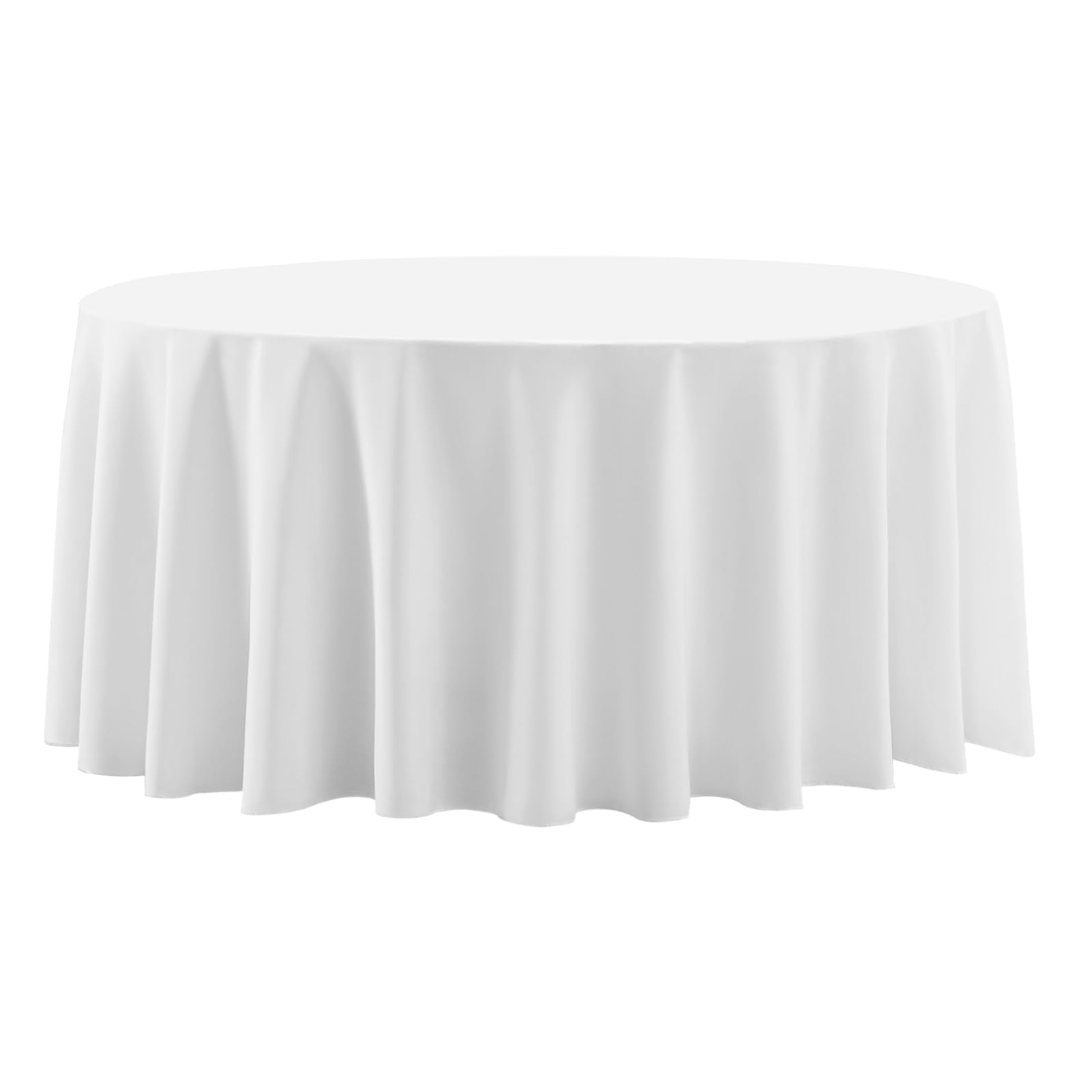 Round Tablecloth 2 Pack 90 Inch Black Tablecloths Washable Decorative Linen Polyester Table Clothes Cover for Dining Table Banquets Buffet Parties and Wedding
