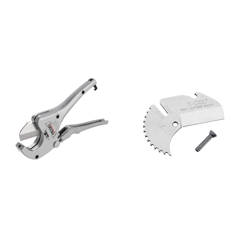 RIDGID RC-1625 Plastic Pipe Cutter and Replacement Blade Bundle