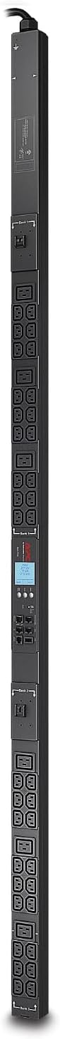 APC Netshelter Rack PDU, AP8841, Metered, 5kW, 30A/200/208V, L6-30P Input, (36) C13 & (6) C19 Outlets