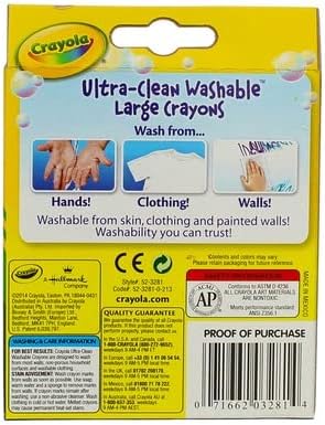 Crayola Large Washable Crayons 16 Pack - 2 Packs