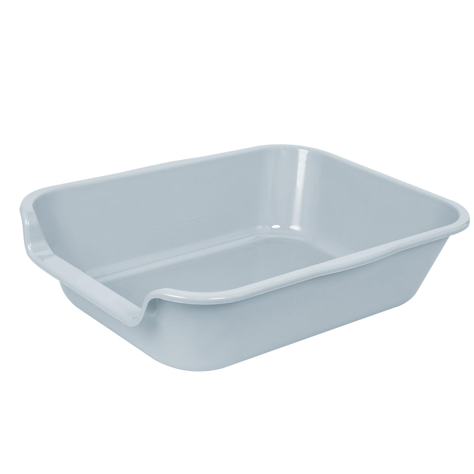1 Pack of Extra Large Cat Litter Box (ABS Material), Low Entry Senior Litter Pen for Geriatric Kitty Big Cats, Jumbo Pet Safe Litter Boxes Tray for Pets Potty (Beach Sand, 20" L x 15.5" W)