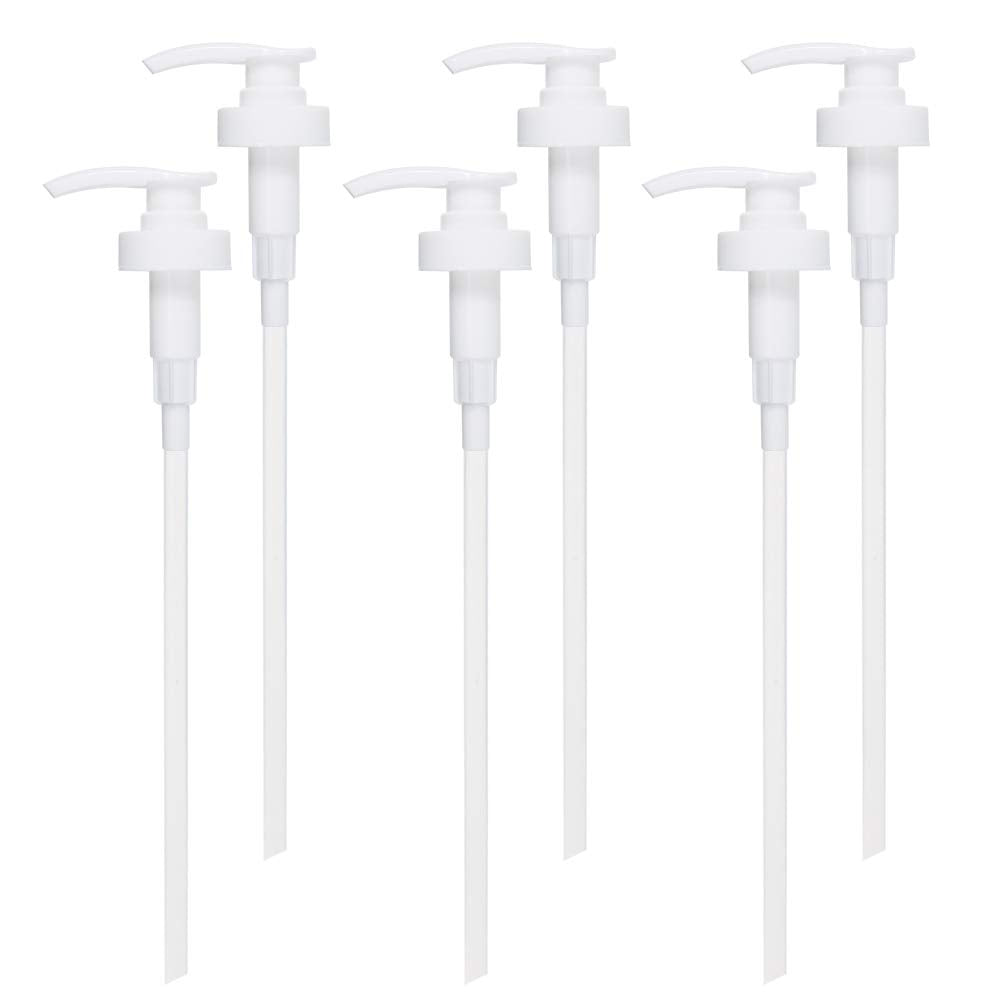 Gallon Pump Dispenser, Fits Most 1 Gallon Jugs and Containers 38/400 Pump Lid Top Replacement for Sanitizer, Lotion, Shampoo, Conditioner (6 Pack)
