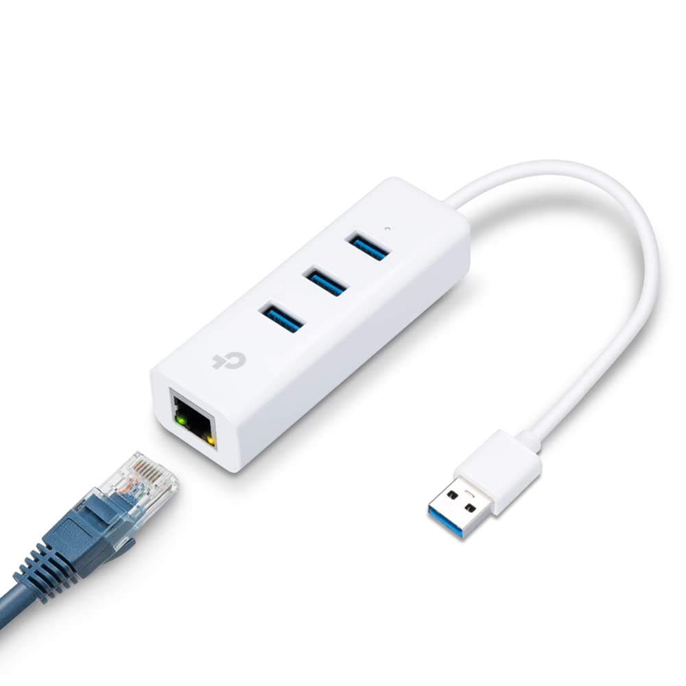 TP-Link Ethernet Splitter 1 to 2, 1000 Mbps High Speed Dual-Port Internet Splitter, Compatible w/ Cat8/7/6/5e/5, USB-C & Ethernet Cables Included, Aluminum Case, Plug and Play for Routers & More EH210