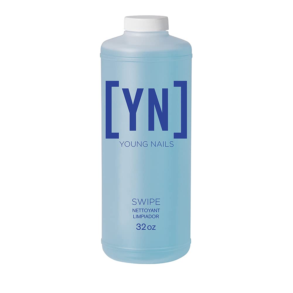 Young Nails Nail Swipe- Nail Dehydrator, Primer for Gel & Acrylic, Nail Prep Cleansing, Oil/Dust Remover for Gel Nail Polish, Acrylic Powder