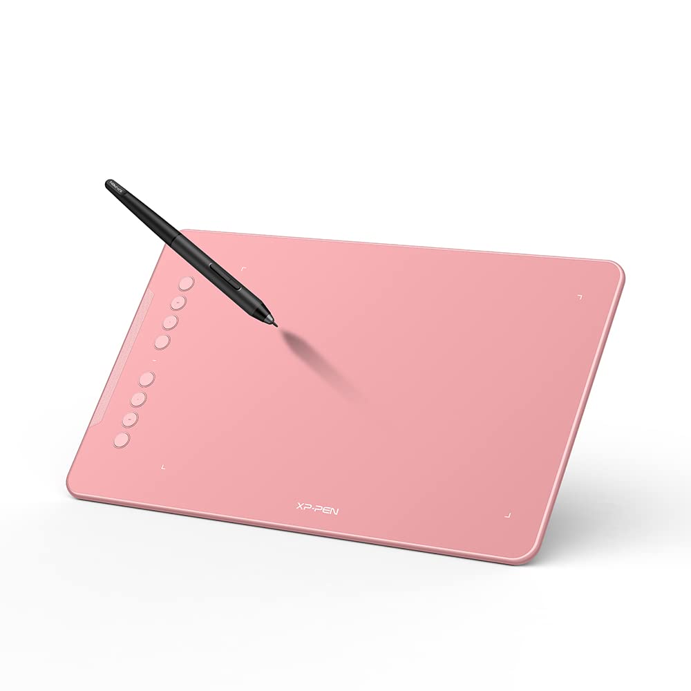 XPPen Updated Deco 01 V3 Drawing Tablet, 16384 Pressure Sensitivity, 8 Custom Shortcuts, 220 Report Rate for OSU Drawing Pad, Remote Teaching & Animation, Compatible with Android, Windows, macOS