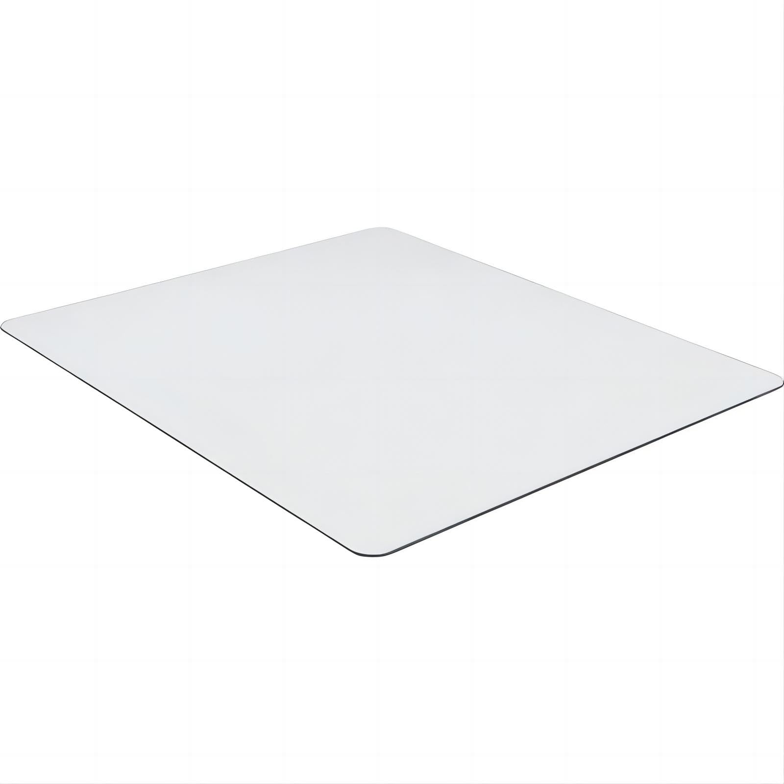 Tempered Glass Chair Mat 48" x 32",1/5" Thick for Office Desk,Rolling Chair Mat for Carpet, Odorless, Easy to Clean with 4 Non-Slip Pads for Carpet & Hardwood Floors