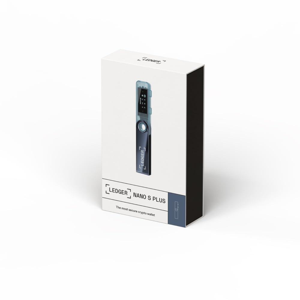 Ledger Nano S Plus Signer – The accessible Way to Manage Your Crypto & NFTs securely (Ledger Wallet for Desktop and Android only) – Matte Black