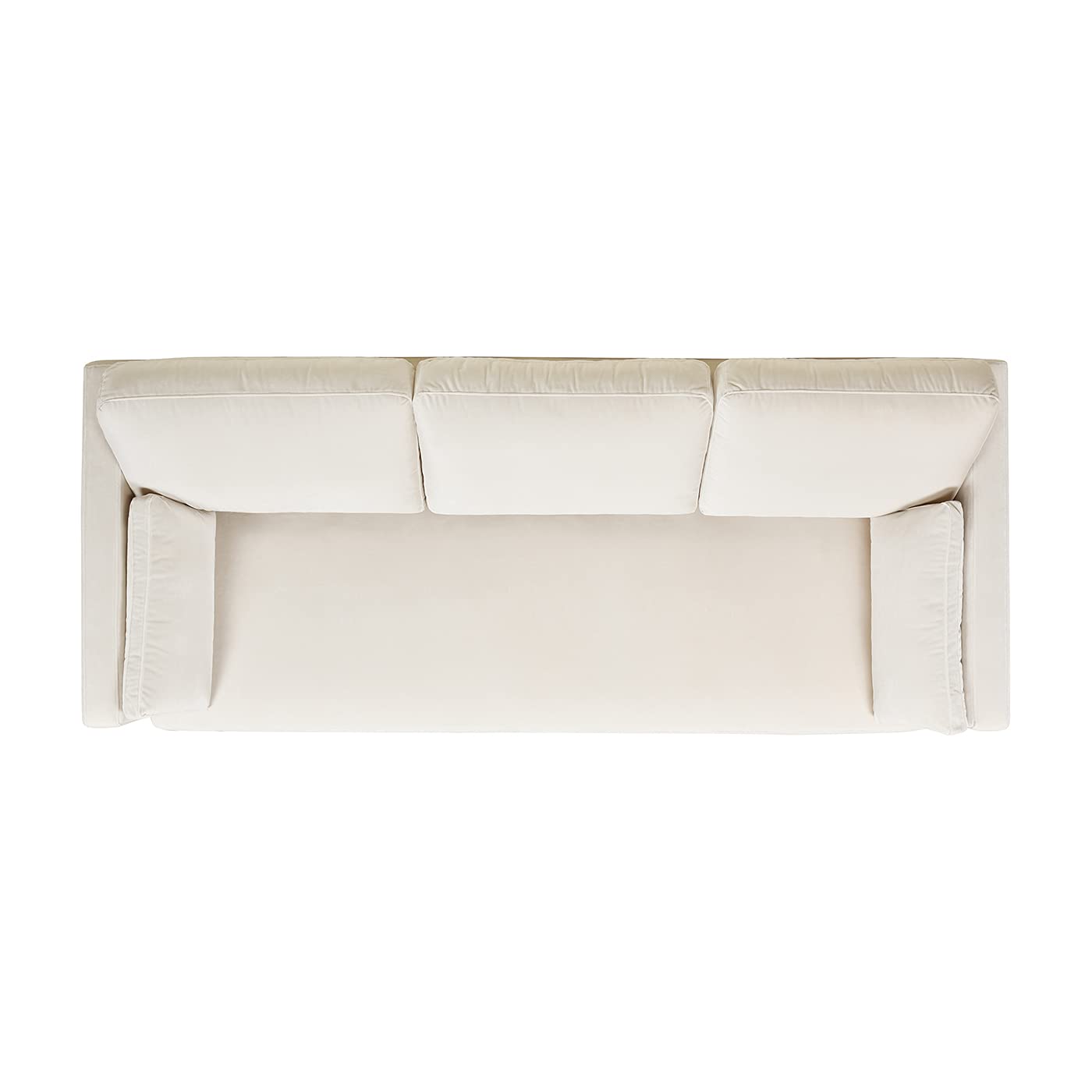 Jennifer Taylor Home Knox 84" Modern Farmhouse Performance Velvet Fabric Living Room Sofa Couch in Burnt Orange