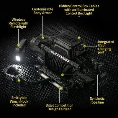 Smittybilt X2O Gen3 12K Winch with Synthetic Rope - SB98812