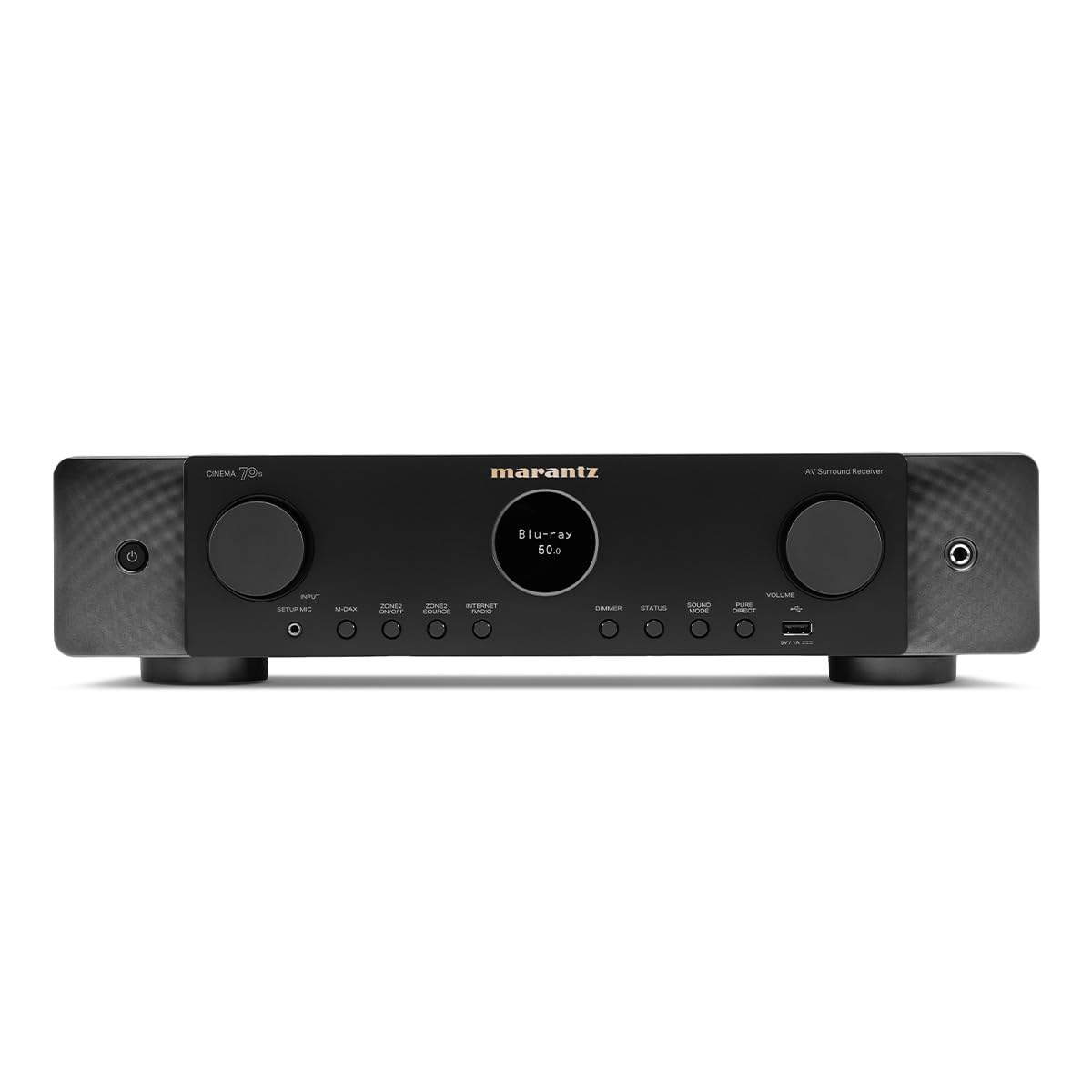 Marantz Cinema 60 7.2-Ch Receiver (100W X 7) - 4K/120 and 8K Home Theater Receiver, Built-in Bluetooth, Wi-Fi & HEOS Multi-Room, Supports Dolby Atmos & DTS:X