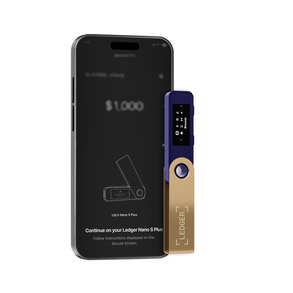 Ledger Nano S Plus Signer – The accessible Way to Manage Your Crypto & NFTs securely (Ledger Wallet for Desktop and Android only) – Matte Black