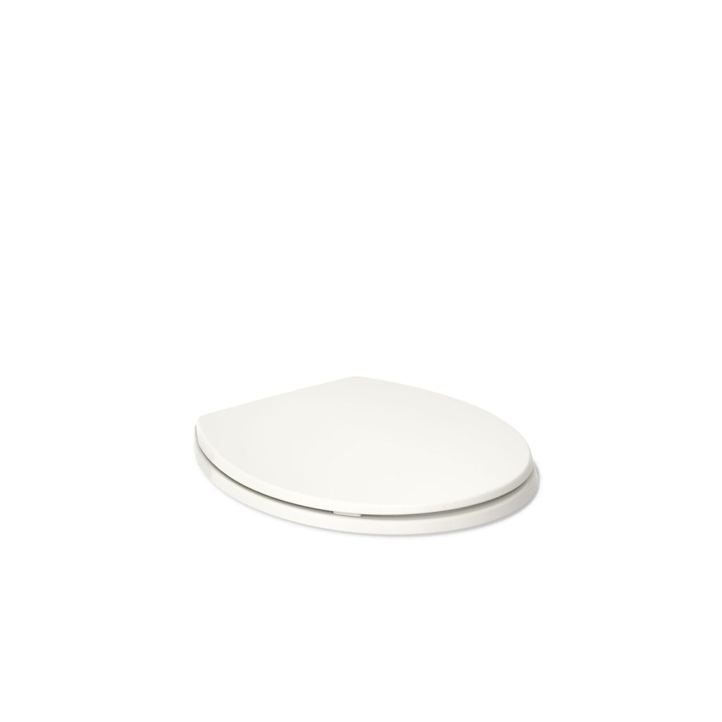 KOHLER K-4775-0 Brevia Round Toilet Seat with Quick-Release Hinges And Quick-Attach Hardware For Easy Clean, White