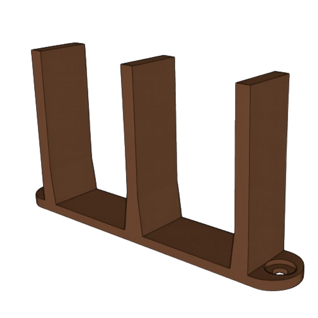 Sliding Closet Door Floor Guide Bracket | Universal Fit for 1-3/8" Width Bypass Doors (Beige) | Grovers Home Solutions