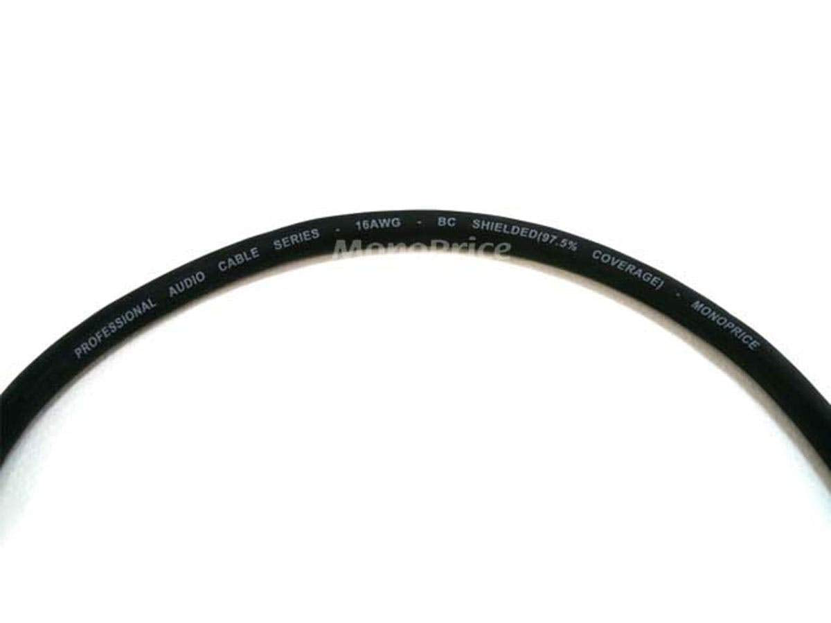 Monoprice 104759 1.5-Feet Premier Series XLR Male to 1/4-Inch TRS Male 16AWG Cable Black