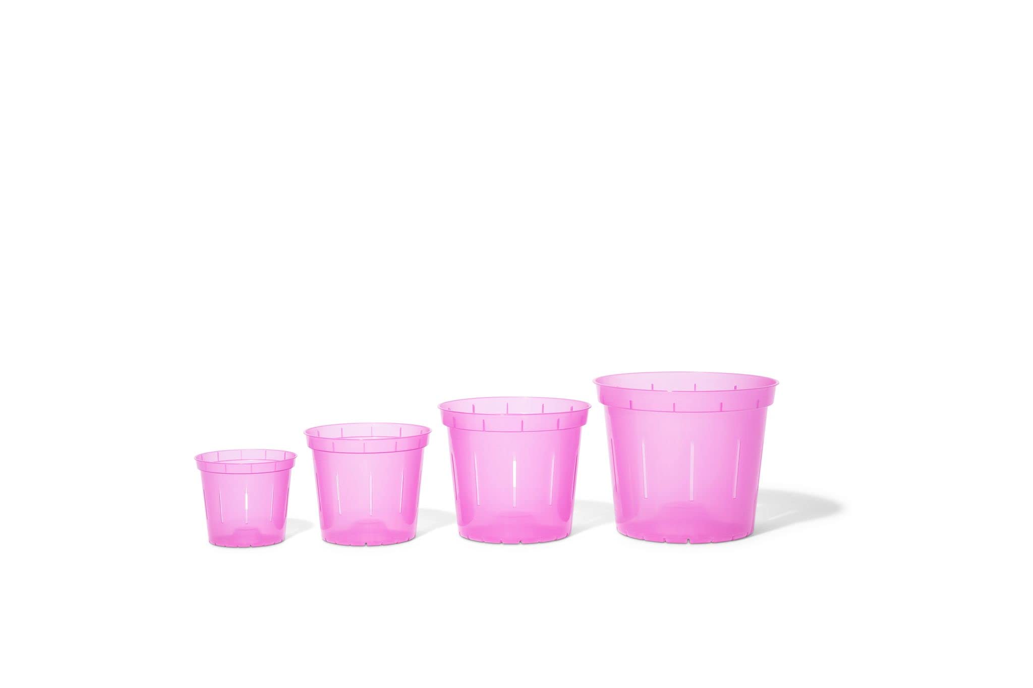 rePotme 3 inch Orchid Pot 3 Pack - Slotted Orchid Pots with Holes for Repotting (Blue Sapphire)