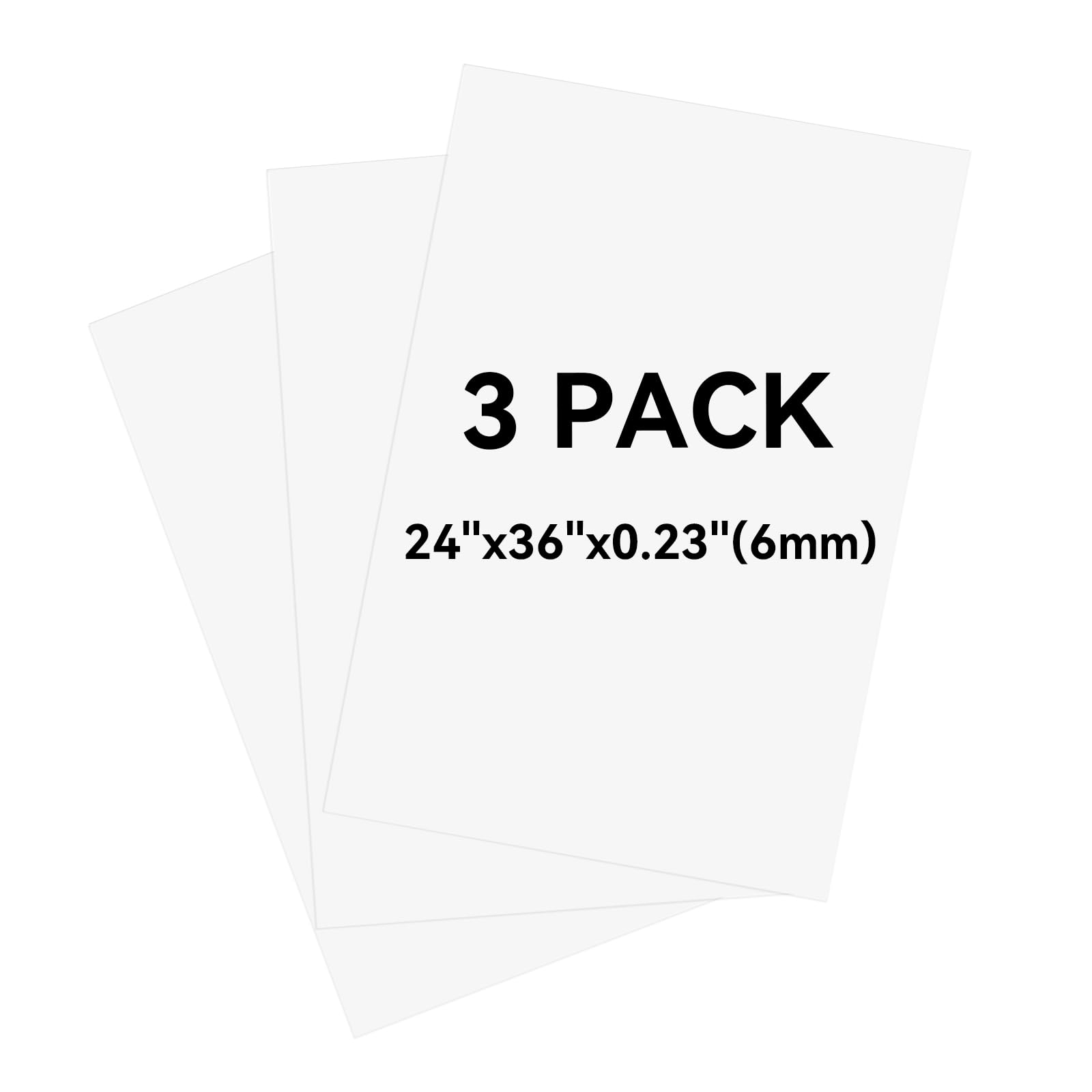 12 Pack Black Foam Board 24"x36", 3/16" Thick Foam Core Board for Projects, Black Poster Board for Painting, Displaying, and Craft Projects