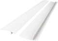 FLSEPAMB Silicone Stove Gap Covers, 2 Pack Heat Resistant Oven Gap Filler Seals Gaps with Anti-Slip Mirror Base, Stain Resistant Stove Counter Gap Cover Silicone Strips Between Stovetop and Counter
