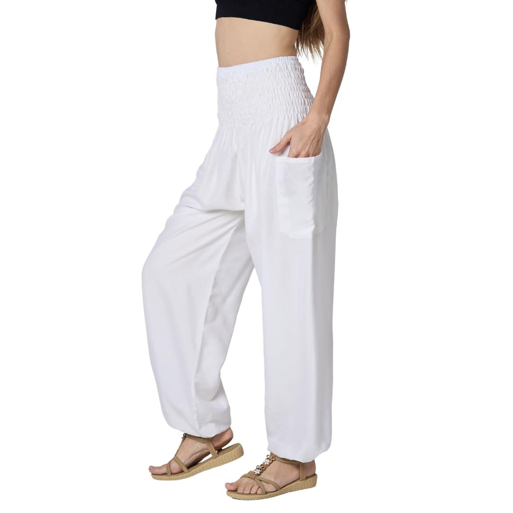 Tranquil Threads High-Waisted Boho Harem Yoga Pants for Women