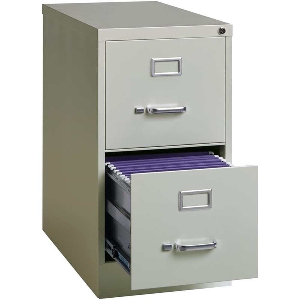 Pemberly Row 4 Drawers 52" Vertical Beige Metal Filing Cabinet Lockable Pre-Assembled Stationary Letter Size for Home, Office