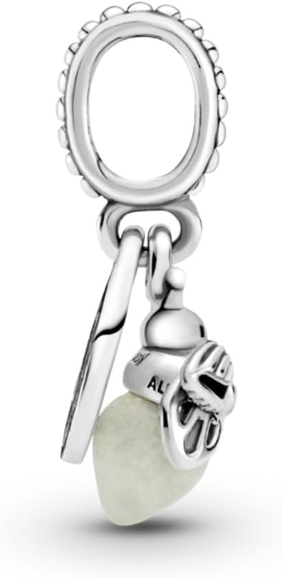 Pandora Glow-in-the-Dark Firefly Dangle Charm - Compatible Moments Bracelets - Jewelry for Women - Gift for Women - Made with Sterling Silver