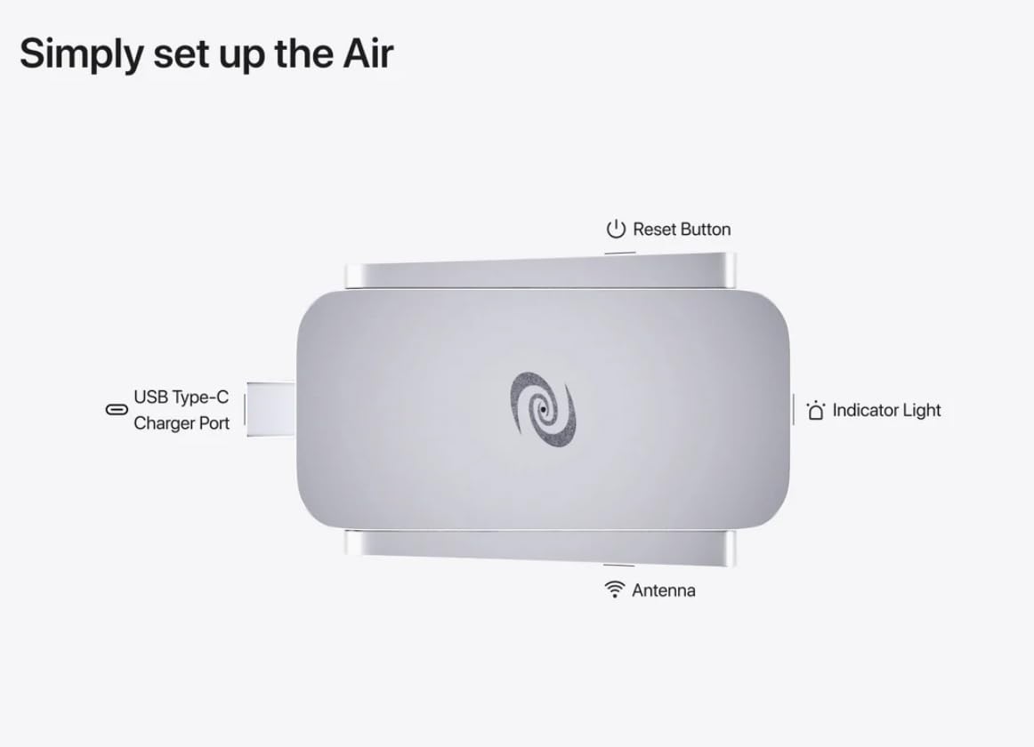 Deeper Connect Air Portable WiFi Wireless Router Hotspot Device, Lifetime Free Router VPN for Travel Privacy, Compact VPN Routers for Home and Remote Work