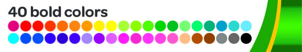 Crayola Ultra Clean Fine Line Washable Markers (40ct), School Supplies, Classroom Teacher Must Haves, Homeschool Essentials, Gifts for Kids, Ages 3, 4, 5