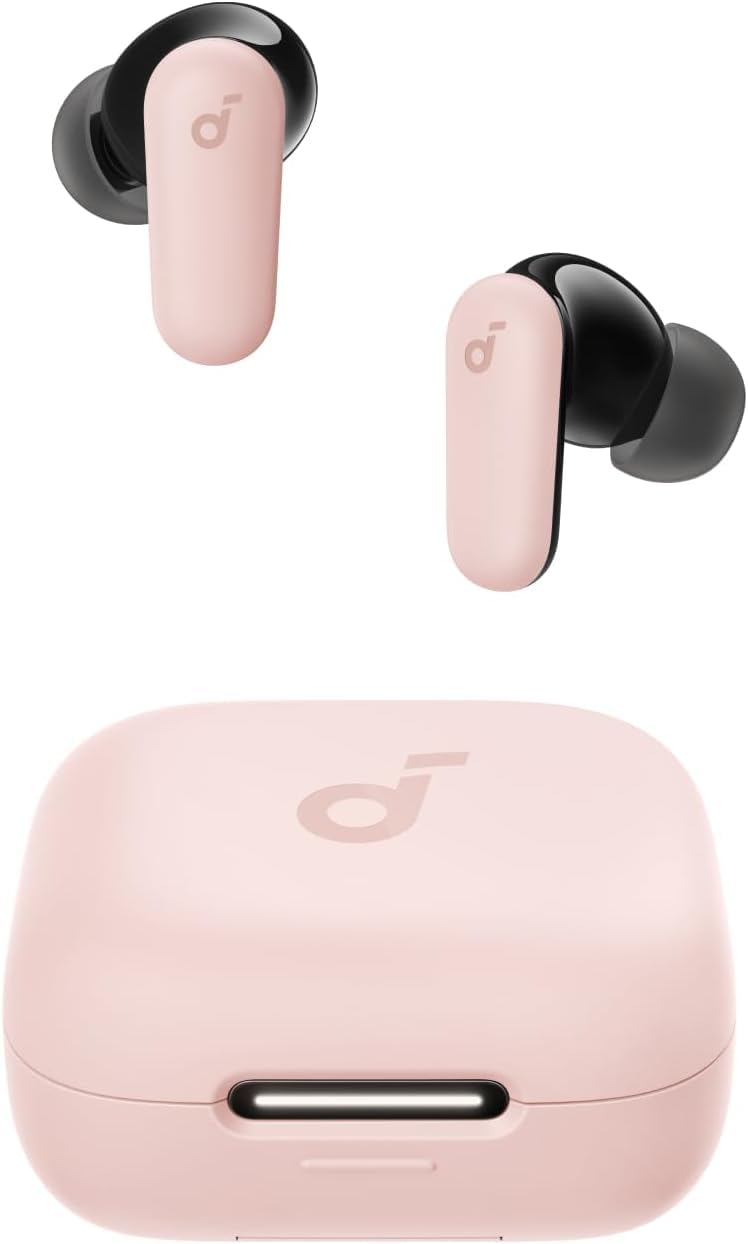 Soundcore P30i by Anker Noise Cancelling Earbuds, Strong and Smart Noise Cancelling, Powerful Bass, 45H Playtime, 2-in-1 Case and Phone Stand, IP54, Wireless Earbuds, Bluetooth 5.4 (Black)