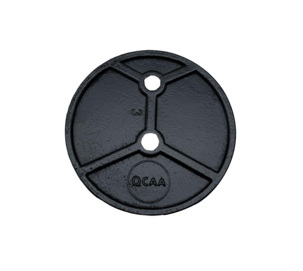 QCAA Solid Brass Extra Heavy Closet Pole Socket Set, 1-1/2 inch, with Stainless Screws, Black Coated, 1 Pair, Made in Taiwan