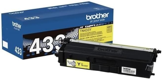 Brother TN433C, TN433M, TN433Y (TN-433C, TN-433M, TN-433Y) Cyan, Magenta and Yellow Color Toner Cartridge Set
