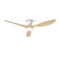 TALOYA Ceiling Fans with Lights,42 inch Modern Low Profile Ceiling Fan with Light and Remote Control, Flush Mount, 3CCT, White Ceiling Fan for Bedroom Living Room and Patio