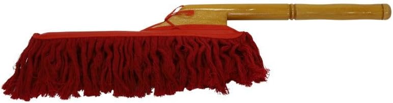 California Car Duster Heritage Edition Wood Handle and Cotton Mop 86242, Red