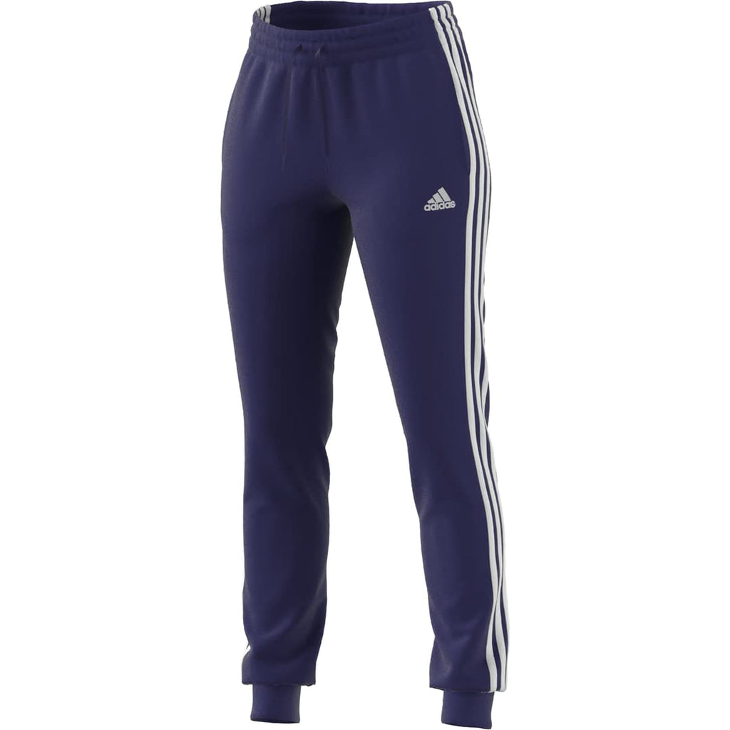 adidas Womens 3-Stripes Drawstring Sweatpants Training Casual - Black