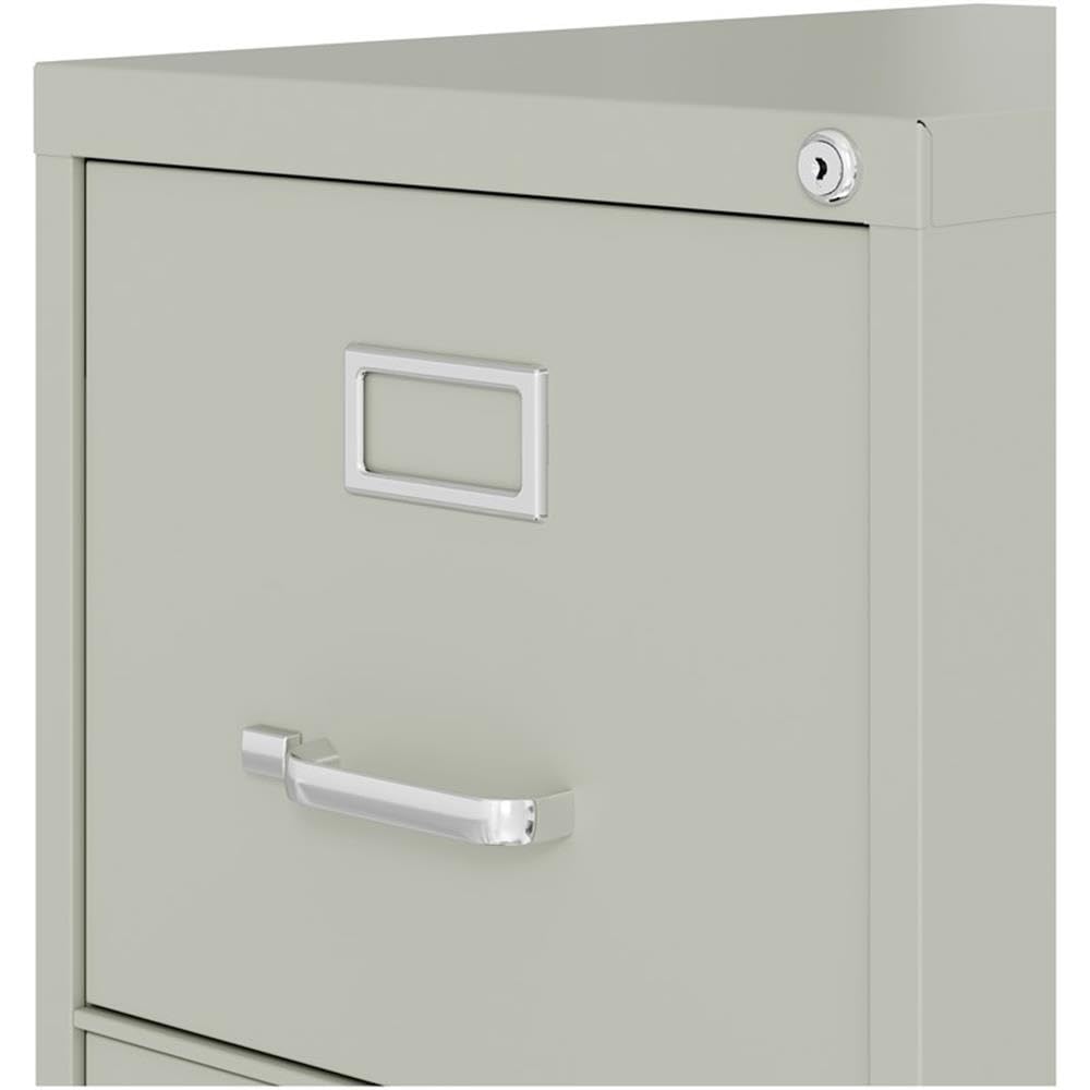 Pemberly Row 4 Drawers 52" Vertical Beige Metal Filing Cabinet Lockable Pre-Assembled Stationary Letter Size for Home, Office