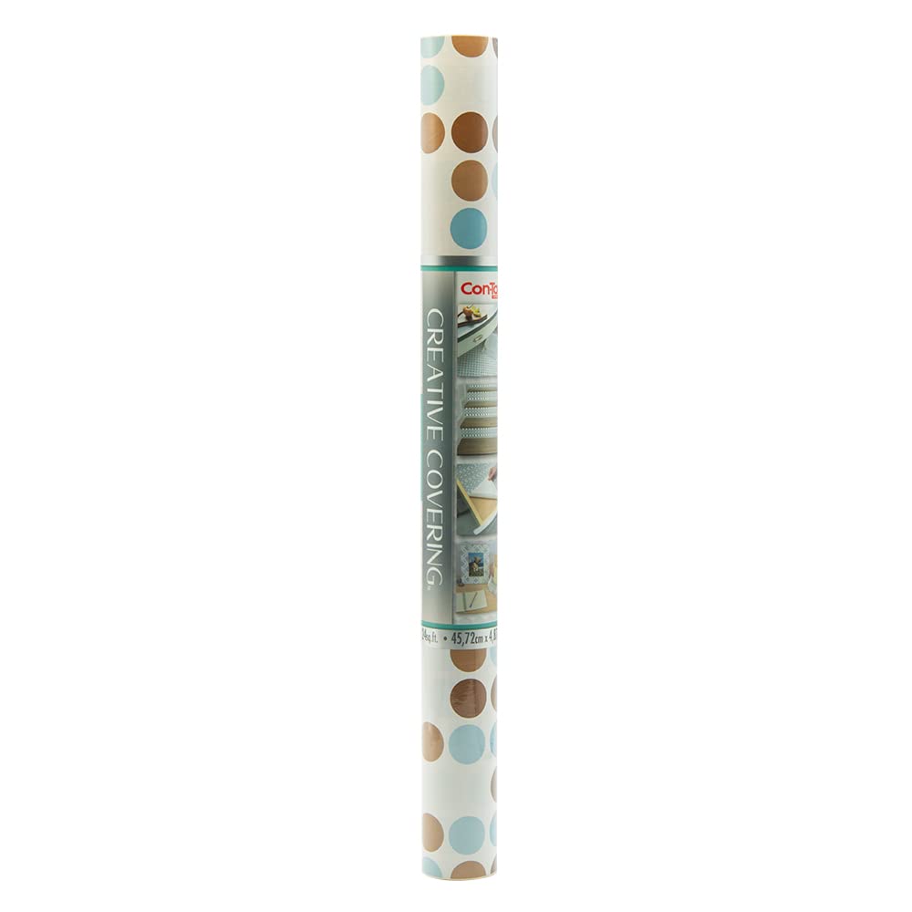 Con-Tact Brand Creative Covering, Self-Adhesive Shelf Liner, Multi-Purpose Vinyl Roll, Easy to Use and Apply, 18'' x 50', Abby Sage