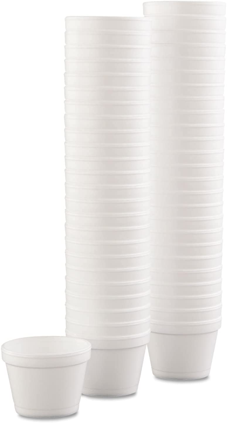 Mr Miracle Foam Bowl with Lid for Hot and Cold Foods – 4 Ounce Disposable Soup Container with Vented Lid, Great for Ice Cream, Yogurt, Soup, Takeout [50 pack]