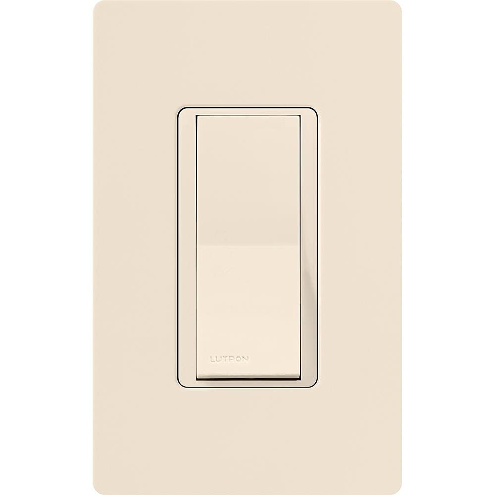 Lutron Claro On/Off Switch, 15-Amp/3-Way, CA-3PS-AL, Almond
