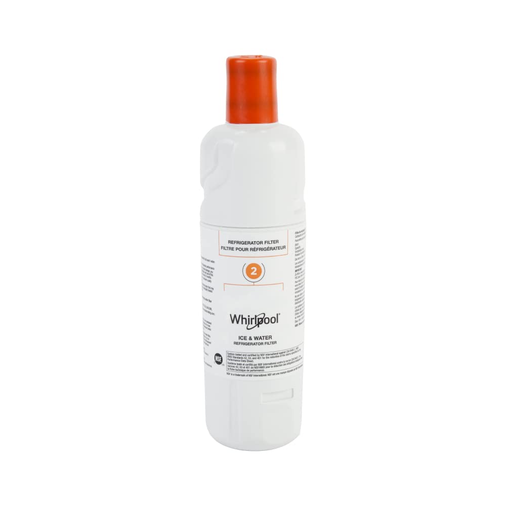 Whirlpool® WHR2RXD1 Ice, Orange Refrigerator Water Filter 2-WHR2RXD1, Single-Pack
