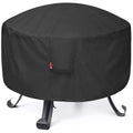 SheeChung Fire Pit Cover for Solo Stove Bonfire Outdoor Smokeless Firepit-Small Round Waterproof 600D Polyester Shelter,Air Vent,Anti-UV&Tear Resistant-Fits for 16”-22” Gas Fire Pit Table (22"Dx16"H)