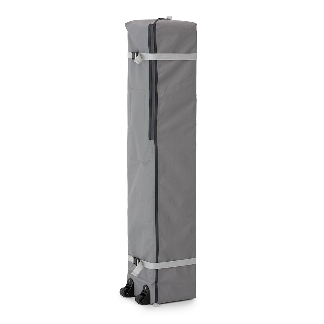 Core Instant Straight Leg Canopy Tent with Adjustable Sun Wall, 6 ft x 4 ft , Gray