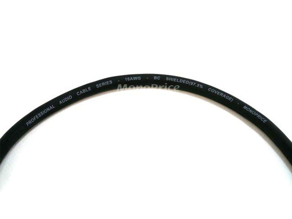 Monoprice 104759 1.5-Feet Premier Series XLR Male to 1/4-Inch TRS Male 16AWG Cable Black