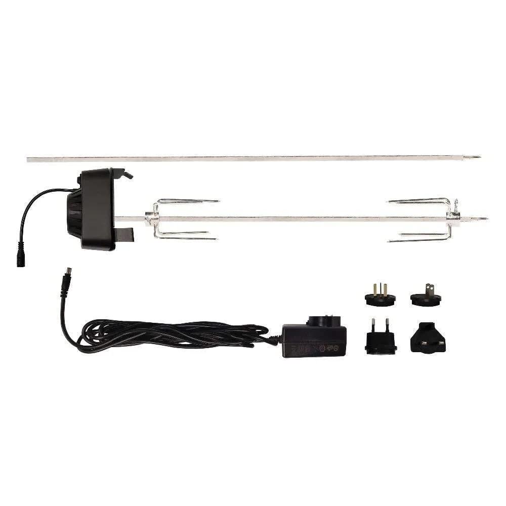 Masterbuilt® Gravity Series Rotisserie Accessory Attachment with Stainless Steel Spit Rods, Meat Claws and and Electric Power Source, Model MB20091220
